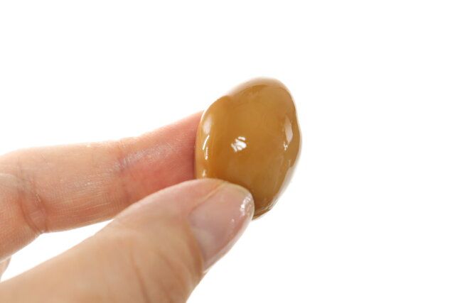 うずらのたまごかき醤油味 サイズ感