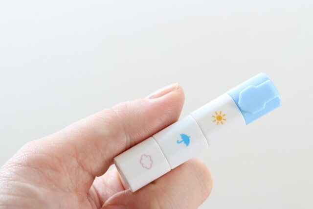 ダイソーの絵文字スタンプ（天気）