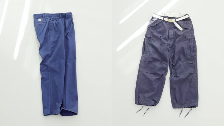 〈ポロ ラルフ ローレン〉チノパンツ、〈マスター&コ〉チノパンツ