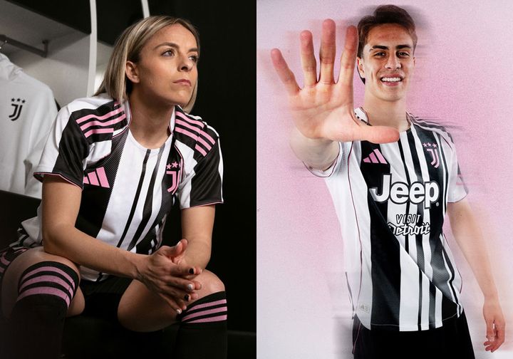 ユヴェントス、史上初「胸ロゴ2つ」の2025-26新ユニフォーム発表！“原点ピンク”がサブカラーに