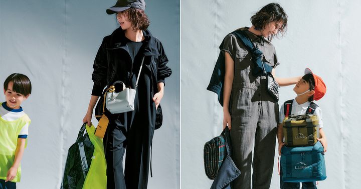 オールインワンを使ったキレイめ遠足コーデと運動会コーデ