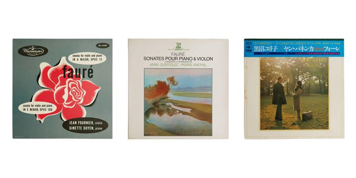 ピエール・アモイヤルとアンヌ・ケフェレックが演奏した、フォーレ「ヴァイオリン・ソナタ第1番 イ長調」レコードジャケット