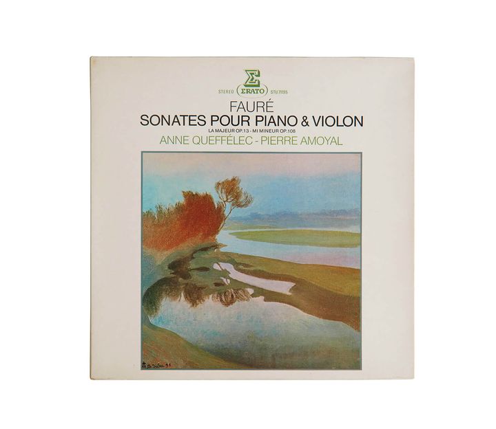 ピエール・アモイヤルとアンヌ・ケフェレックが演奏した、フォーレ「ヴァイオリン・ソナタ第1番 イ長調」レコードジャケット