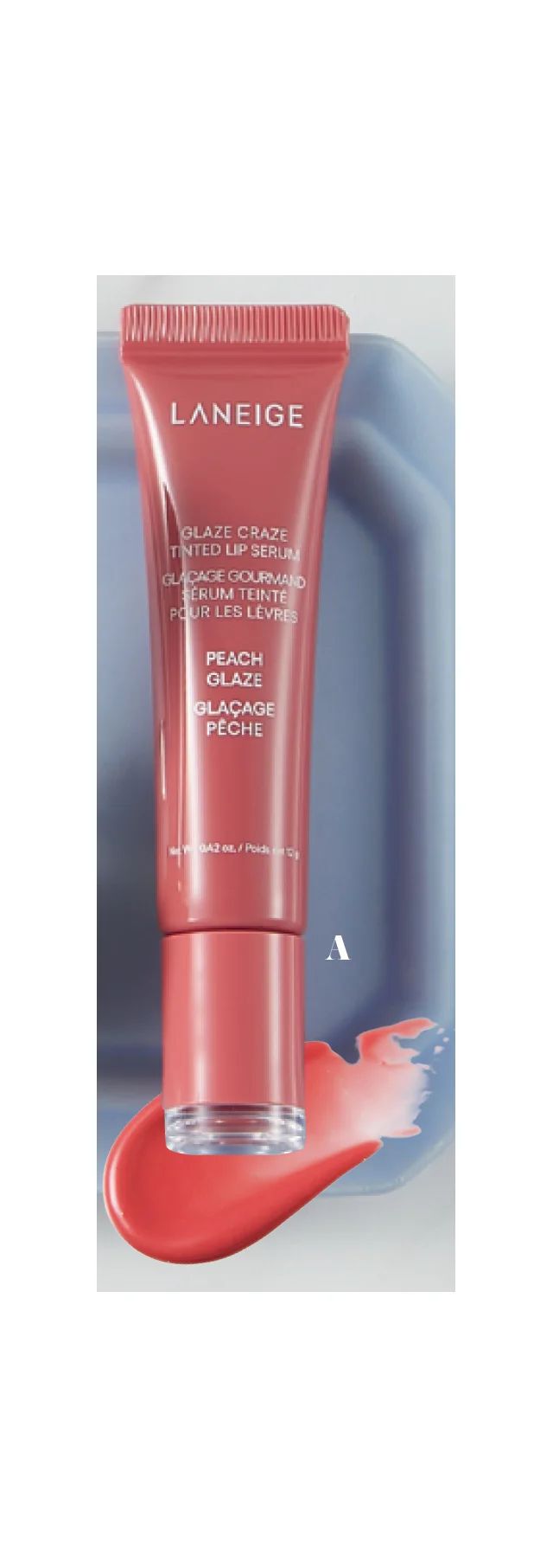落ちないリップ ラネージュ グレイズ ティントリップセラム ピーチグレイズ