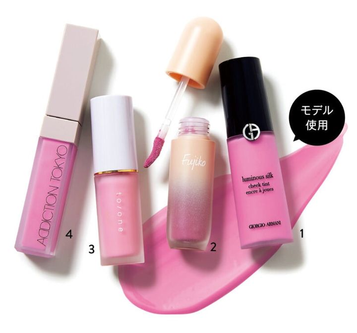 シュガーピンクのリキッドチーク