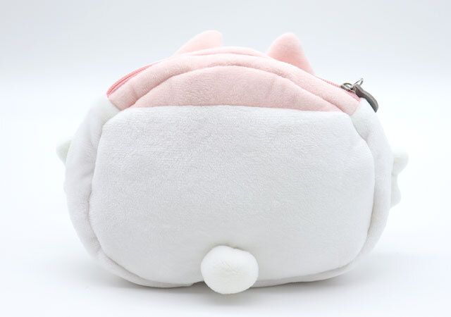 ンめねこフェイスポーチ付録レビュー背面しっぽ