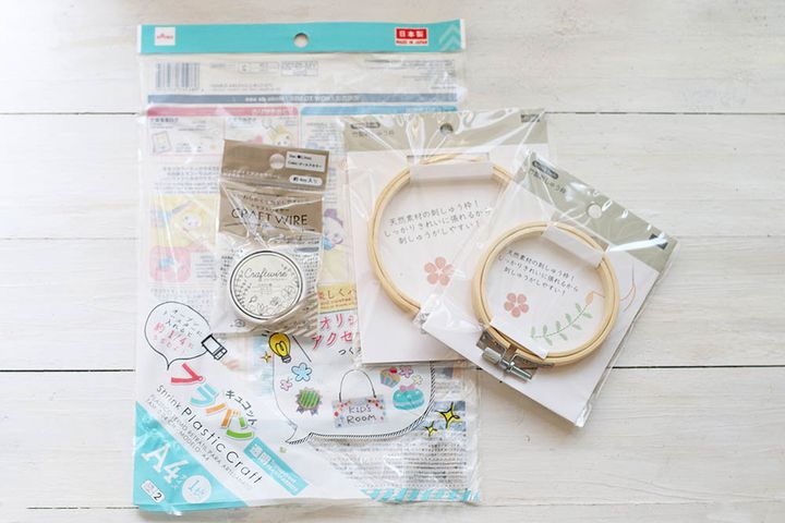 押し花のリース材料