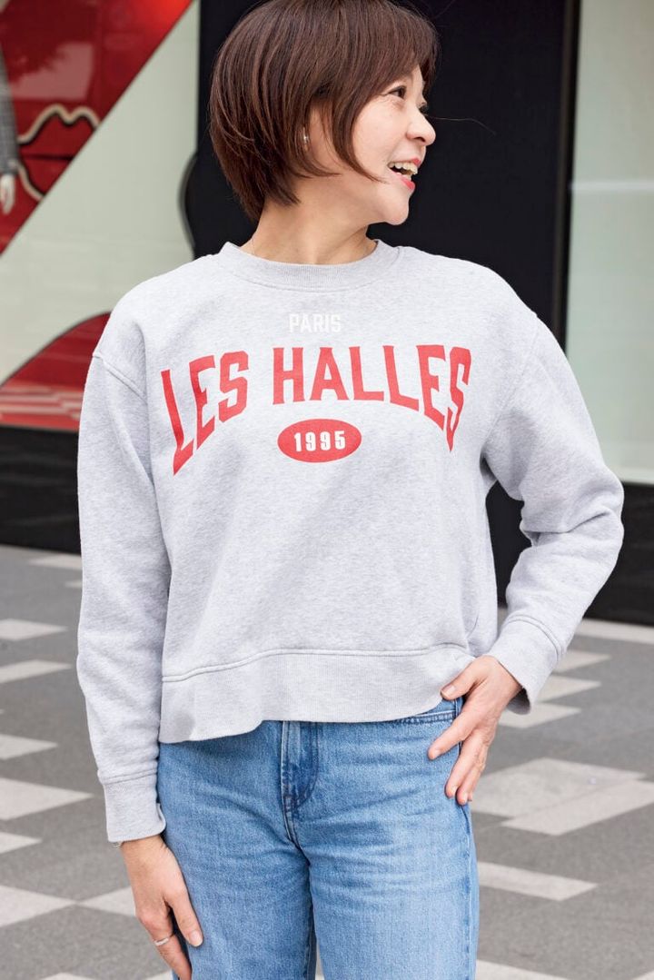 「H＆Mのカジュアルアイテムはサイズ選びが大切。これはコンパクトなシルエットなのでLサイズにしました」