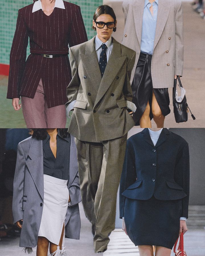 (中央）サンローラン（右上から時計回り）ステラ マッカートニー、バリー、ボッテガ・ヴェネタ、トリーバーチ