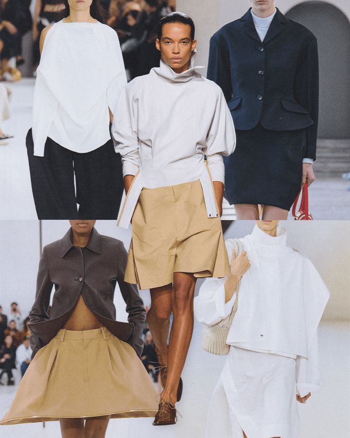 (中央）ヴィクトリア・ベッカム （右上から時計回り）バリー、トッズ、ロエベ、イッセイ・ミヤケ