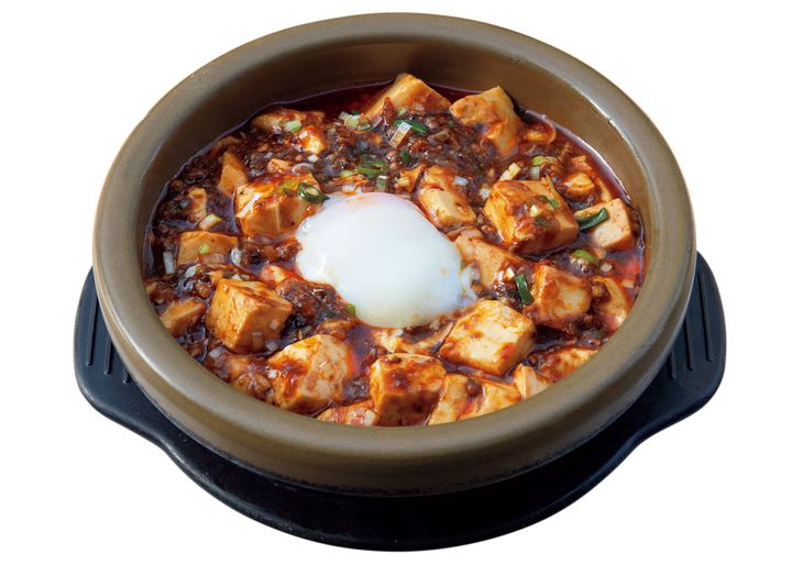 麻婆カレー麺（半熟卵付き）