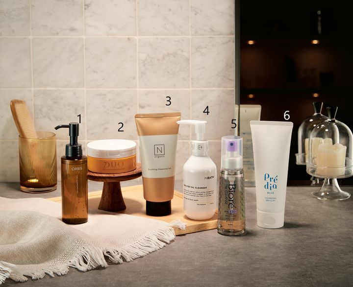 夜のクレンジングにおすすめのアイテムたち。