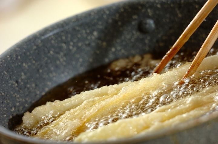 チコリの天ぷらの作り方2