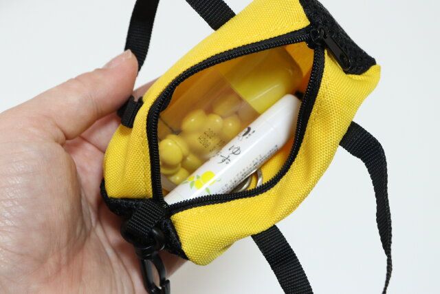 キーリング付ミニボストンバッグ 収納力