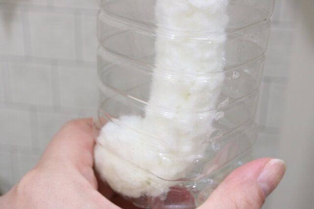 ペットボトル洗い（アクリル繊維） 使用例