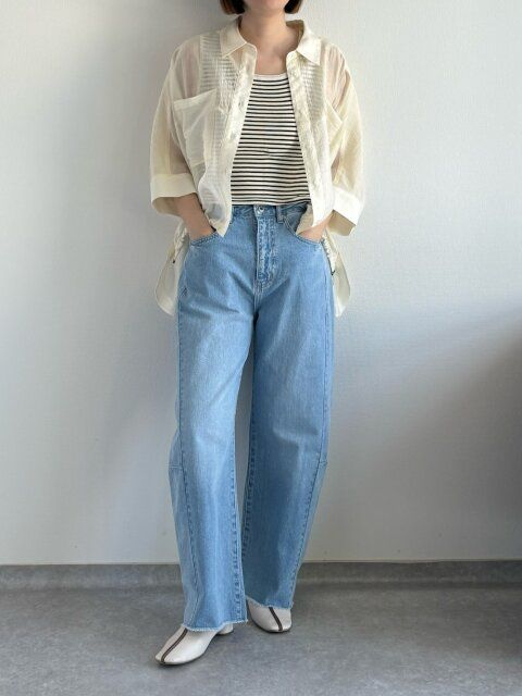 シアーシャツコーデ2