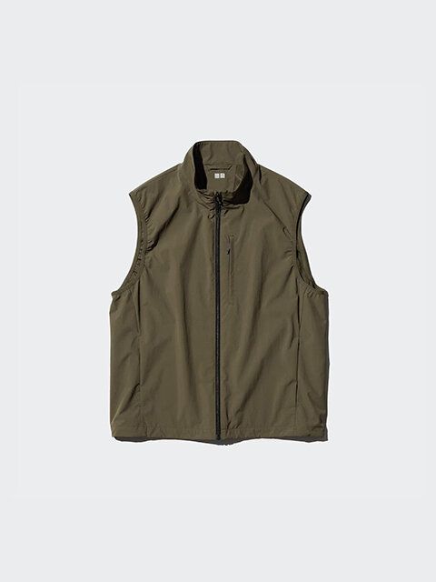 ユニクロ ウィンドプルーフベスト OLIVE