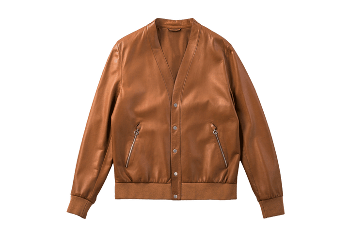 〈セラファン〉のレザーブルゾン