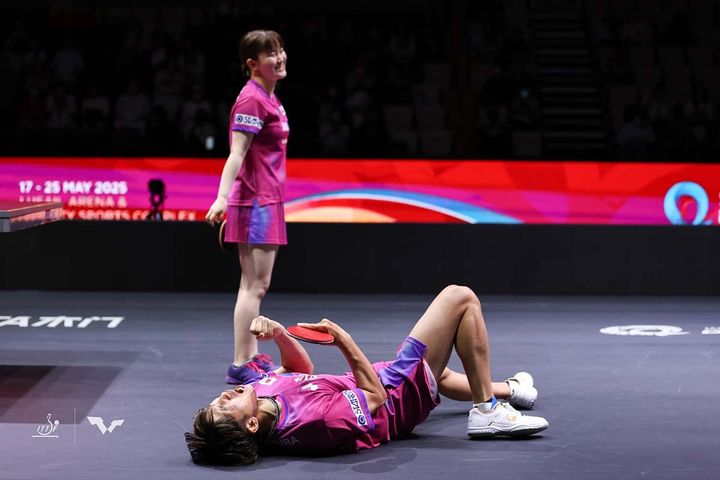 吉村真晴、大藤沙月（C）ITTF
