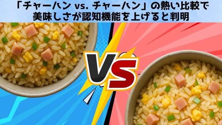 【チャーハン vs. チャーハン】美味しさが脳を覚醒させ成績を上げると判明