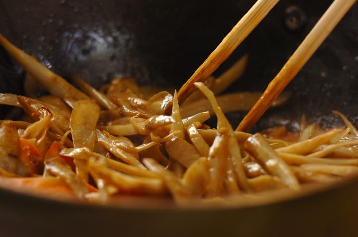 ゴボウのオイマヨきんぴらの作り方2