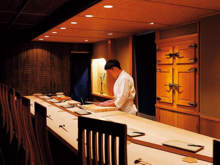 渋谷『鮨 一喜』の内観