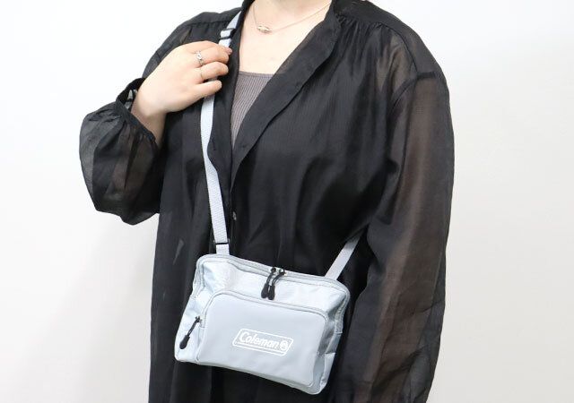 smartコールマン2層式ショルダーバッグ斜め掛け