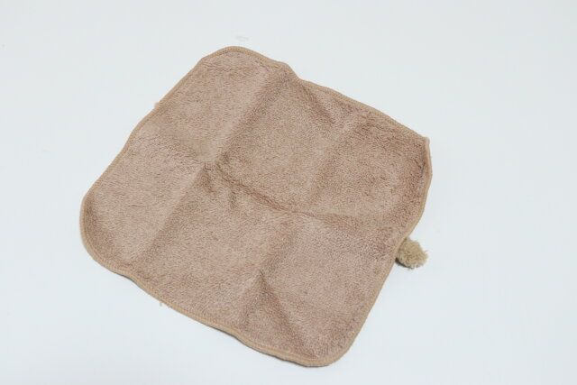 セリア タオルハンカチ しっぽ茶 大きさ