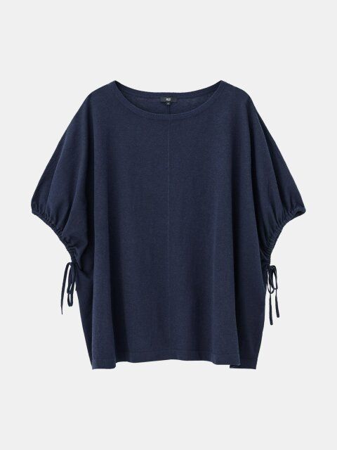 PLSTのリネンブレンドドロストセーター