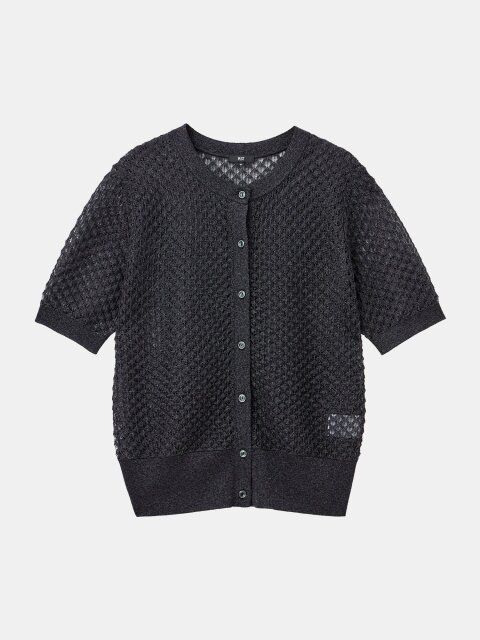 PLSTのルミナスレースカーディガン