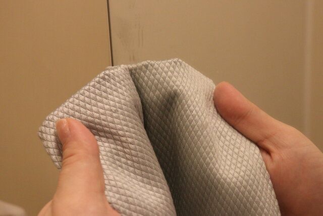 おそうじクロス（窓ガラス・鏡） 使用例