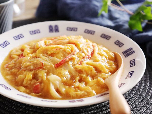 とろふわカニカマ天津飯