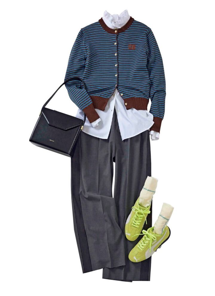 スラックスにもしっくりくる好例。