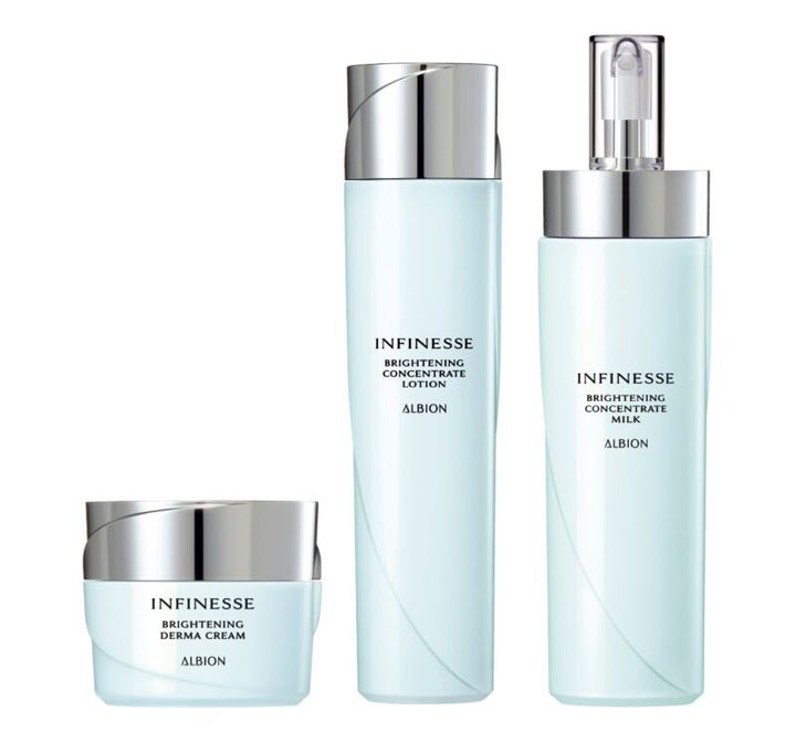 アンフィネス ブライトニング コンセントレート ミルク、コンセントレート ローション、ダーマ クリーム