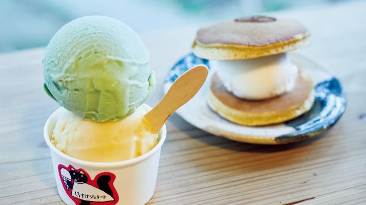 愛知〈くろすけジェラート〉アイス、どら焼き