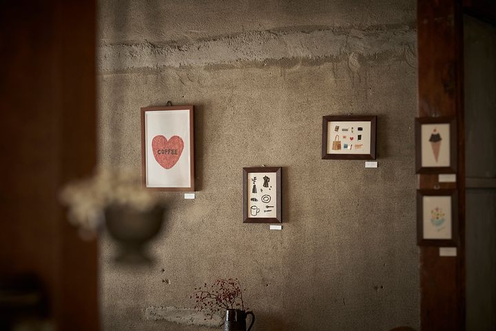 アートギャラリーではないのでアートがあることは珍しいそう