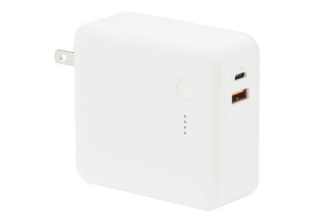 急速充電ができるモバイルバッテリー付充電器