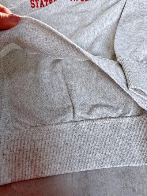 coca ビッグシルエットロングTシャツ ライトグレー 柔らかな肌触り