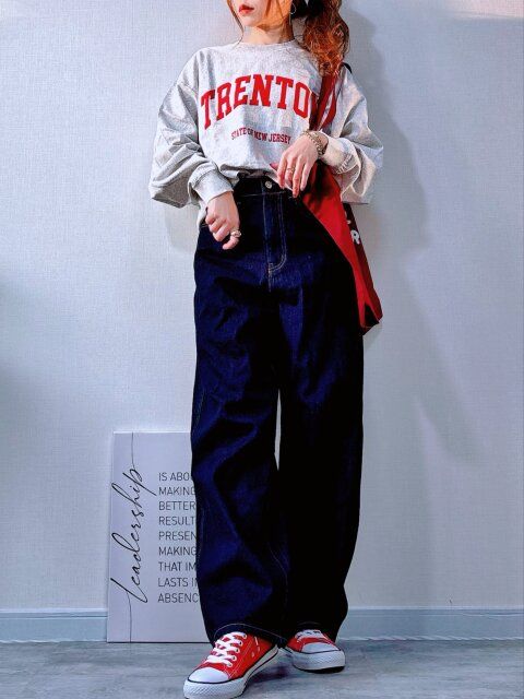 デニムとの相性抜群！カジュアルコーデ♡