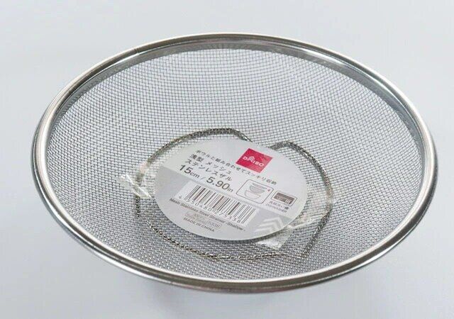 ダイソー 浅型 メッシュ ステンレスザル パッケージ