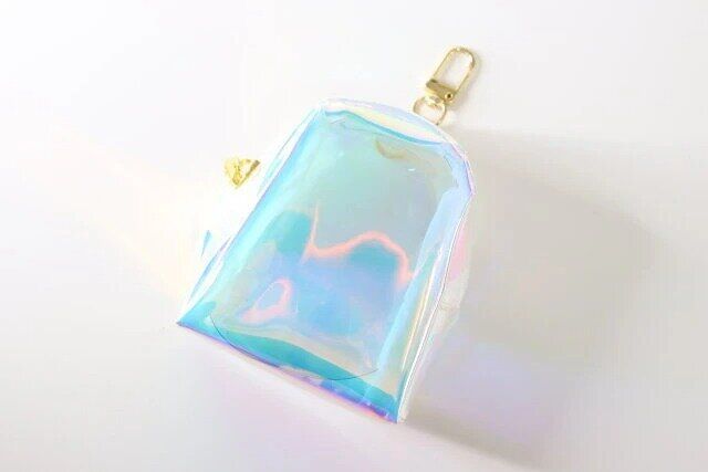 ダイソー ミニリュックバッグチャーム（オーロラ） 