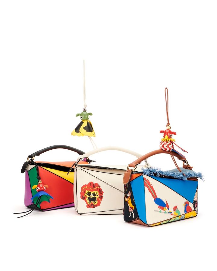 （左から）「パズル10 マルチカラー リエディション」本体 H16.5cm ¥721,600 「パズル10 ジョー・ブレイナード リエディション」本体 H16.5cm ¥721,600 「パズル10 パウラズイビザ パロット リエディ<br /> ション」本体 H16.5cm ¥902,000