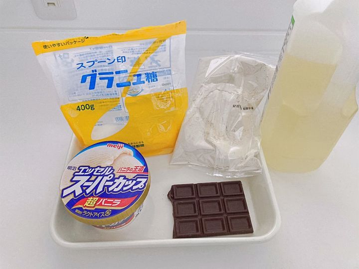 超バニラチュロスの材料