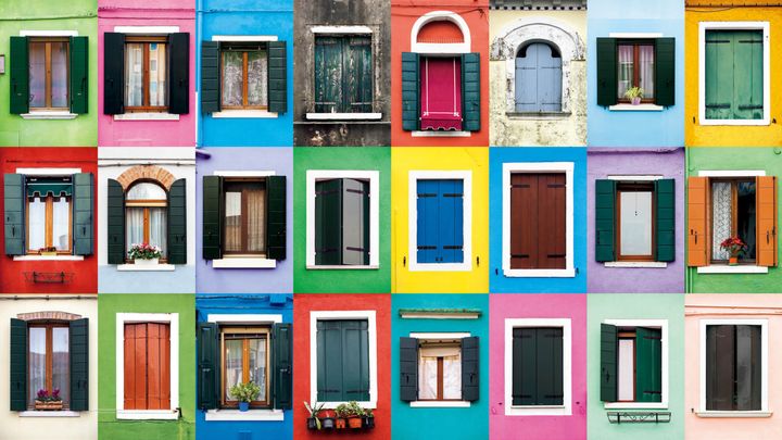 イタリア・ブラーノ島の窓