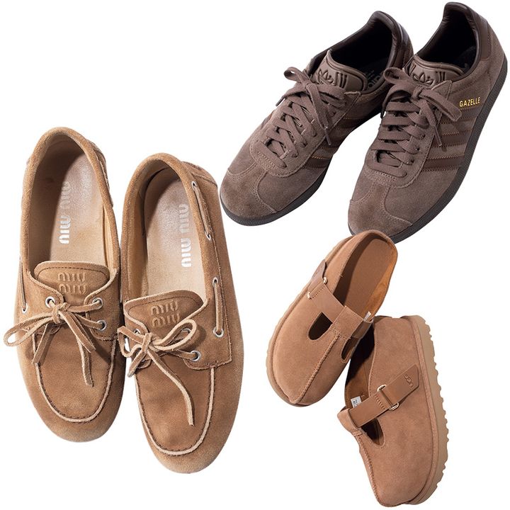 スタイリストの尾辻さん私物ブラウンシューズ