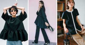 黒ブラウスのおしゃれコーデ集から3コーデ