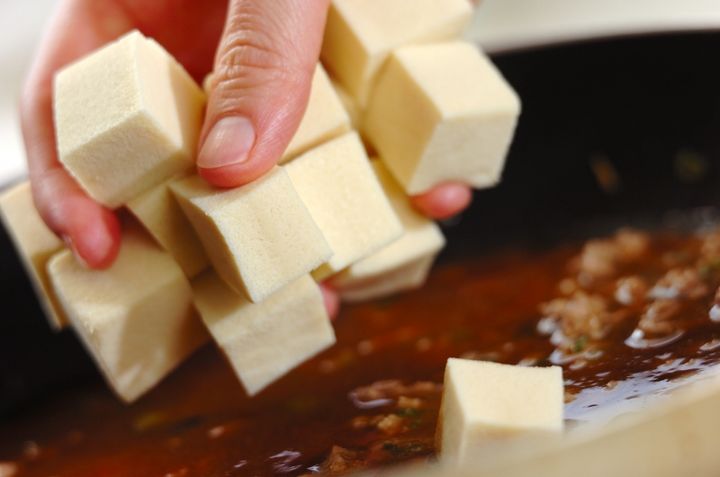 高野豆腐de麻婆の作り方2