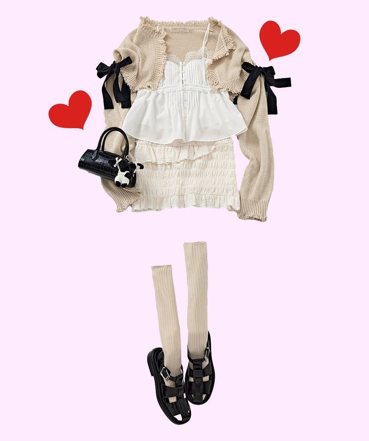 展示会巡りコーデ