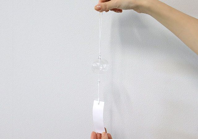 ダイソーのガラス風鈴（クリア）でオリジナルの風鈴が作れる