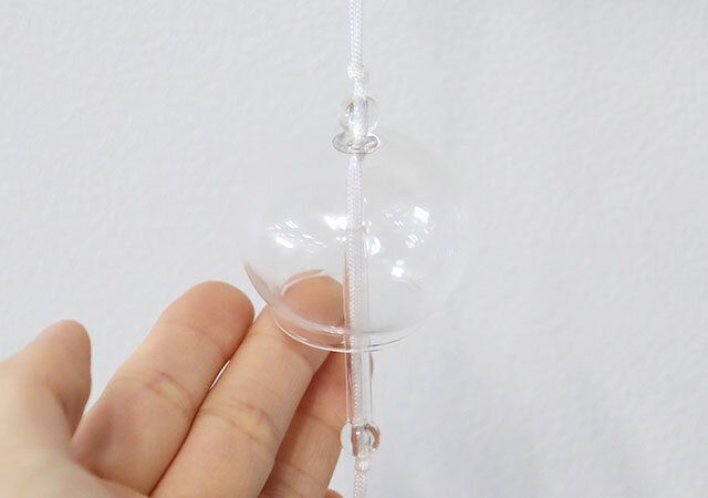ダイソーのガラス風鈴（クリア）は無地の透明